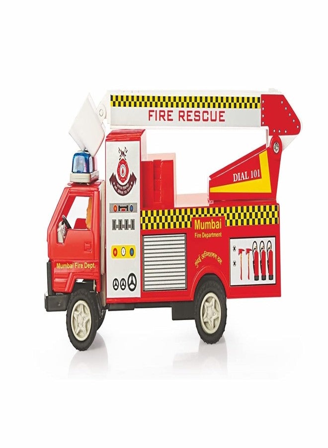 Toyscape Fire Brigade | Pull Back Fire Truck Toy For Kids 3+, Multicolor - Image 5